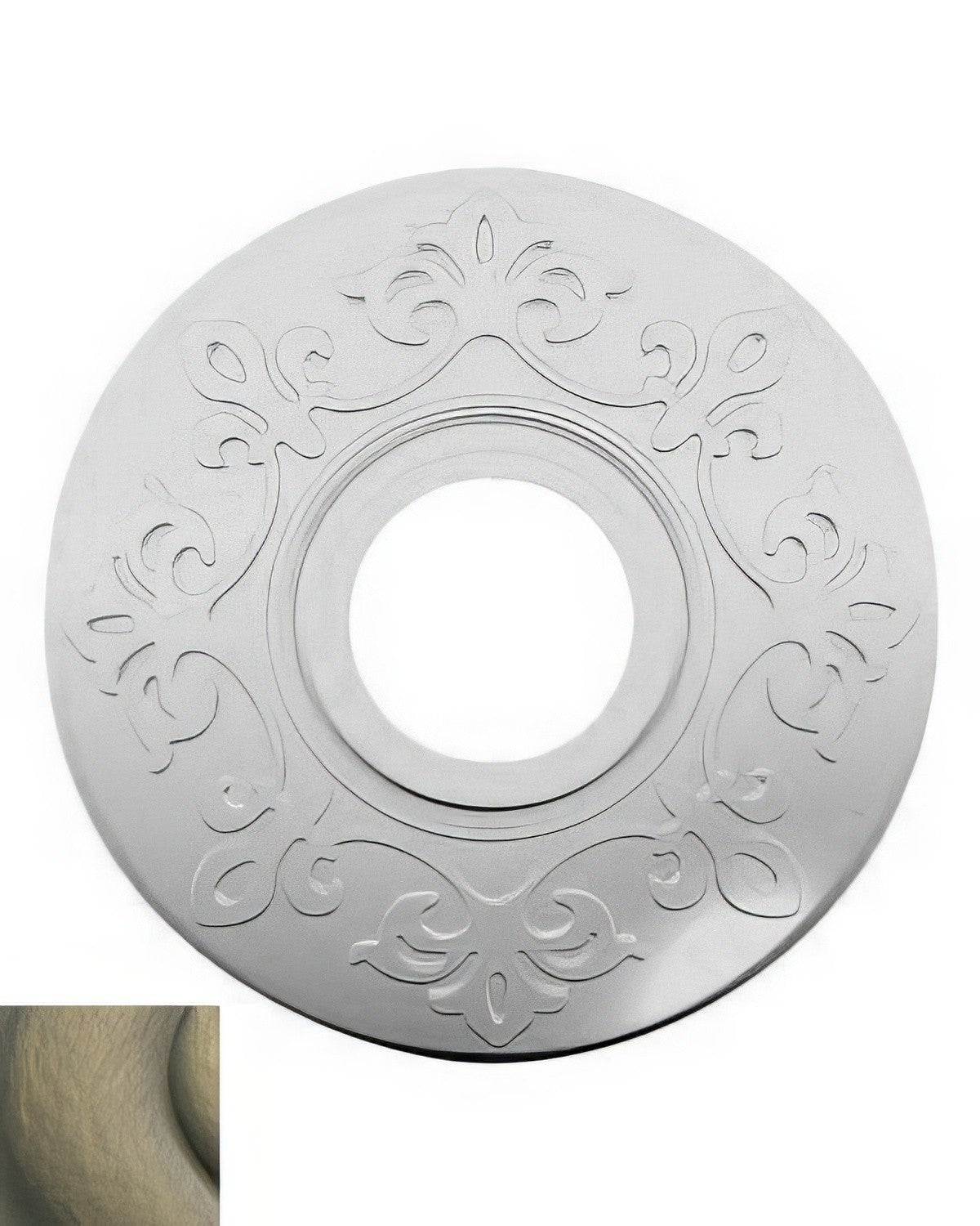 Baldwin R012050PV satin brass / black rosette