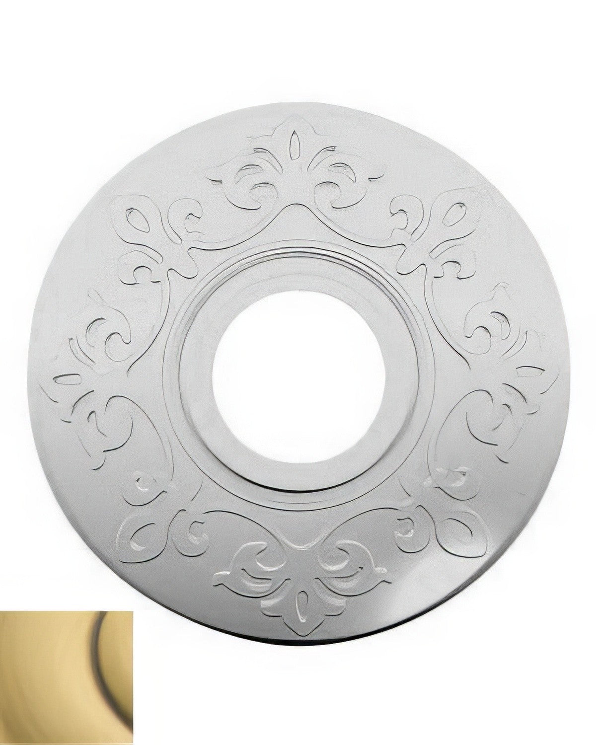 Baldwin R012060IPV satin brass / brown rosette