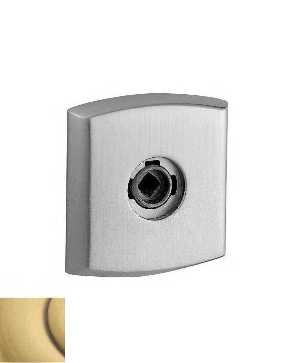 Baldwin R026060IPV satin brass and brown rosette