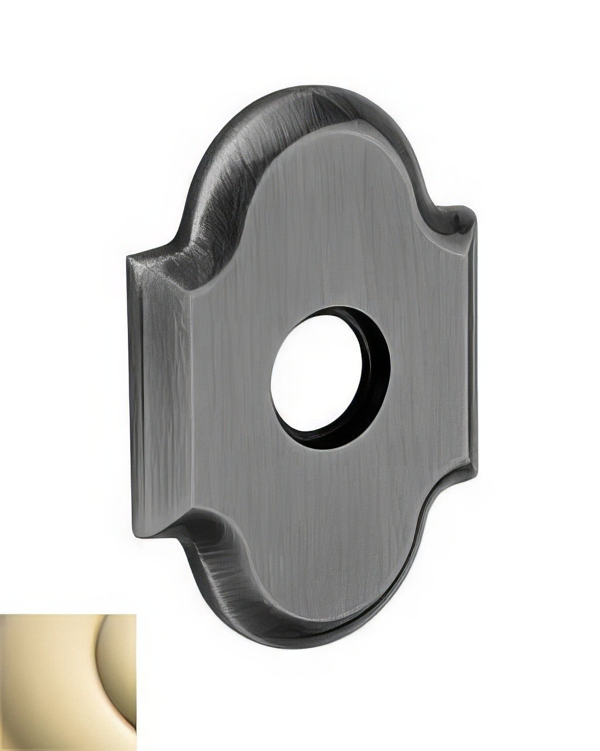 Baldwin R030003IPS Estate rosette in satin stainless, additional view