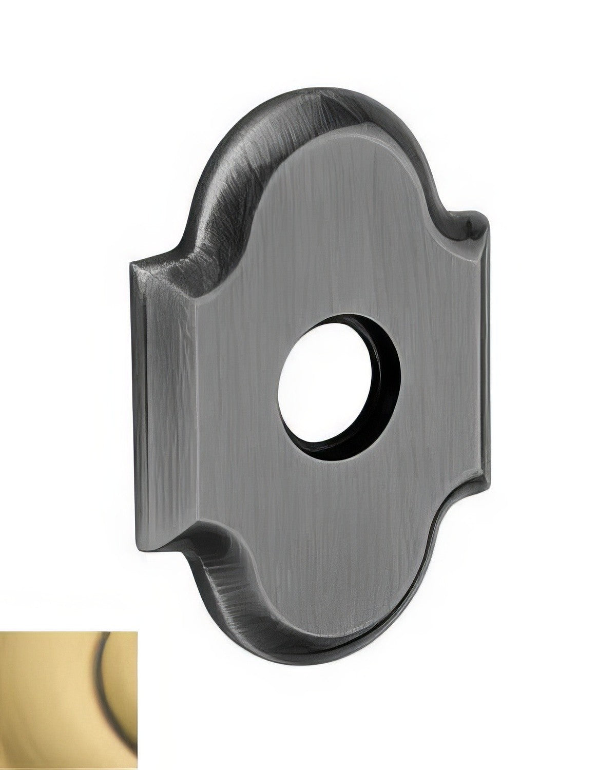 Baldwin R030060IPS Estate rosette in satin stainless, additional view