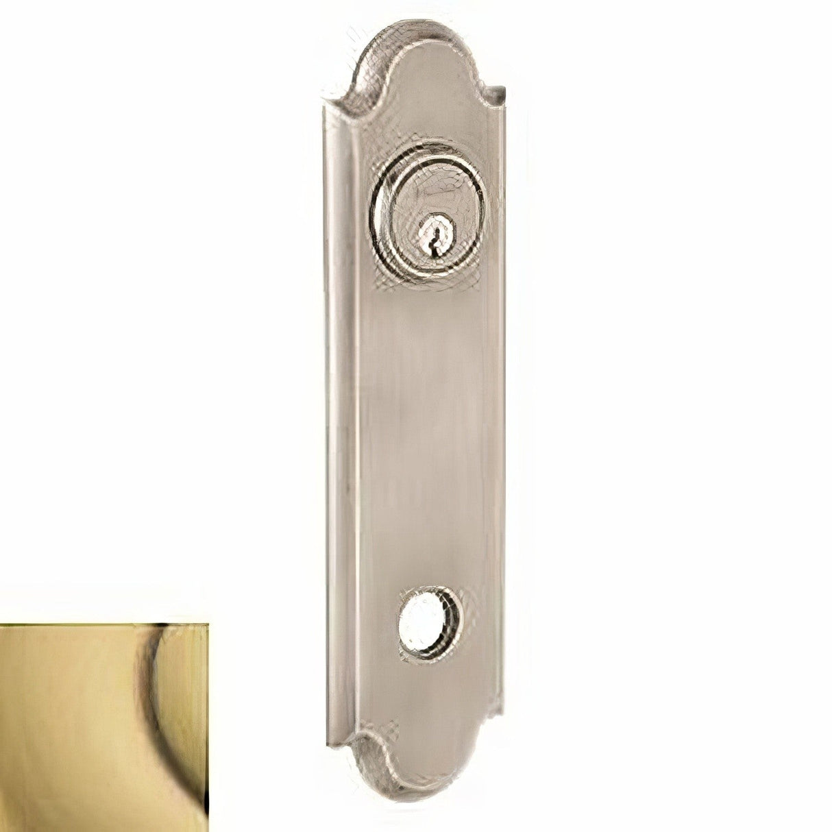 Baldwin R032060IDM satin brass and brown rosette