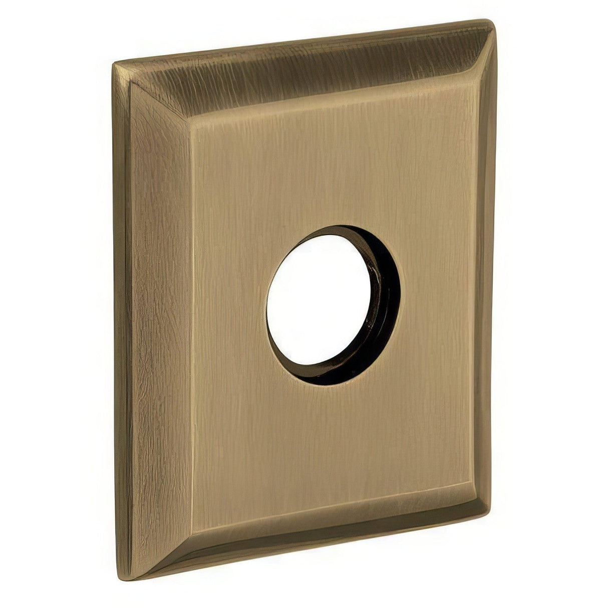 Baldwin R033050FD satin brass and black rosette