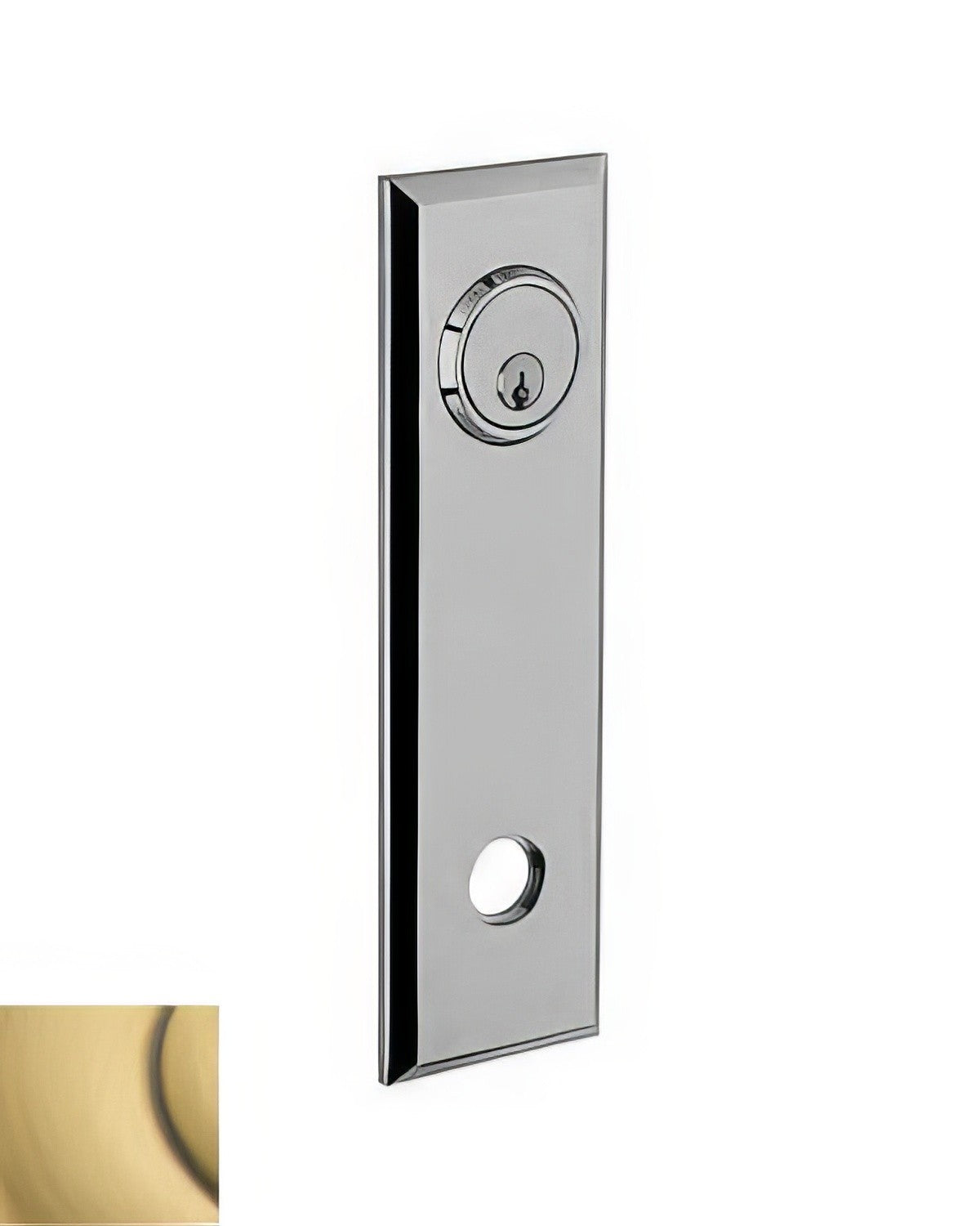 Baldwin R035060IDM satin brass and brown rosette