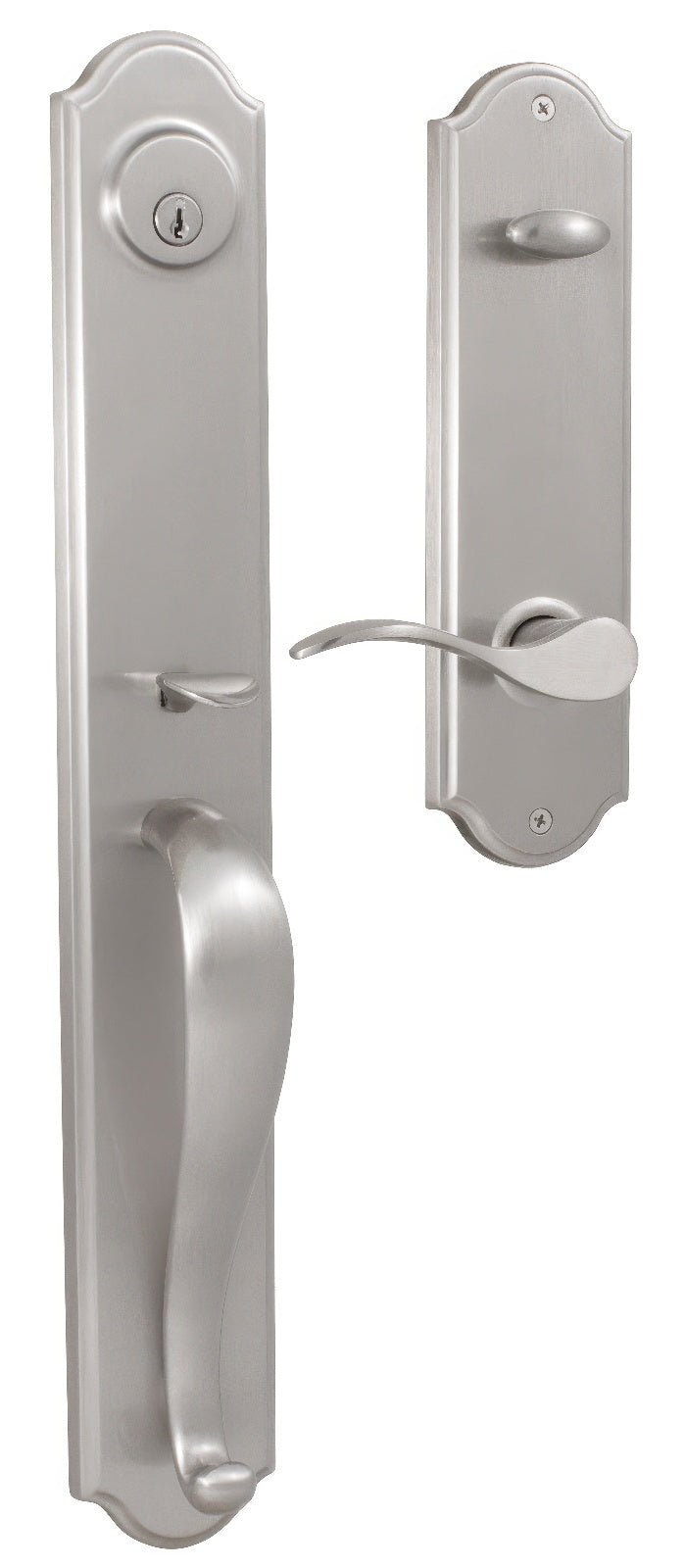 Weslock R6645-NUN0020 satin nickel dummy handleset