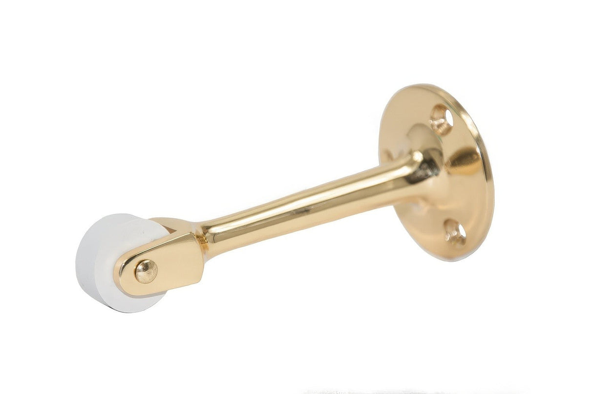 Ives RB4713 polished brass roller bumper