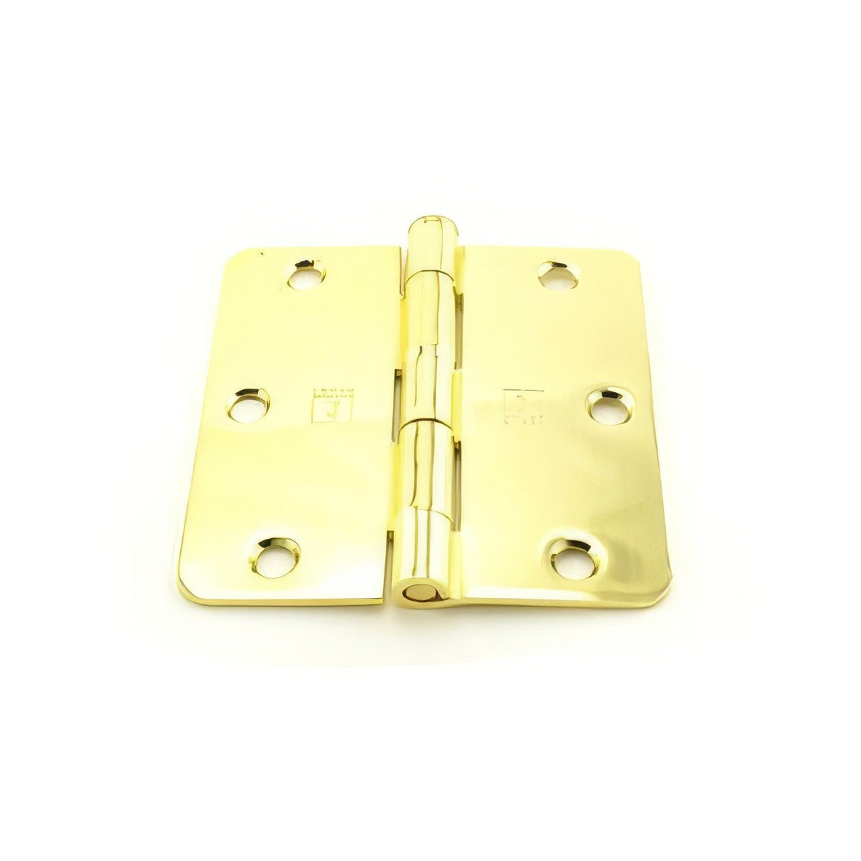 Hager RC17413123EA14 bright brass plain bearing hinge
