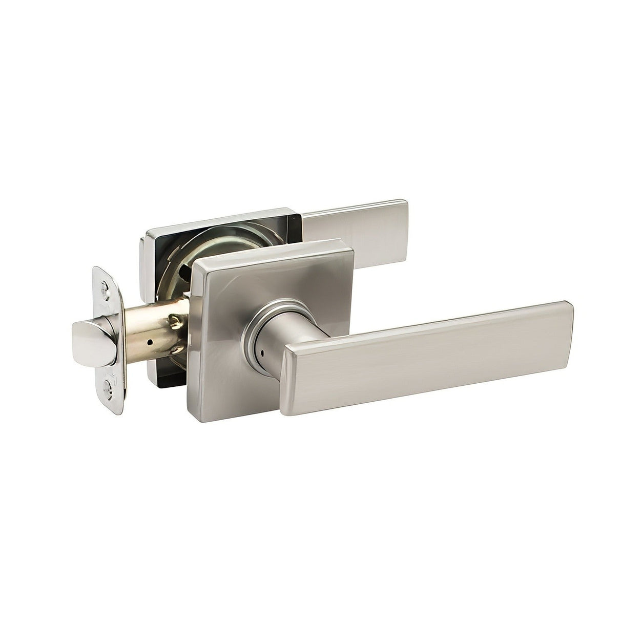 Copper Creek RL2240SS satin stainless keyed entry door lever