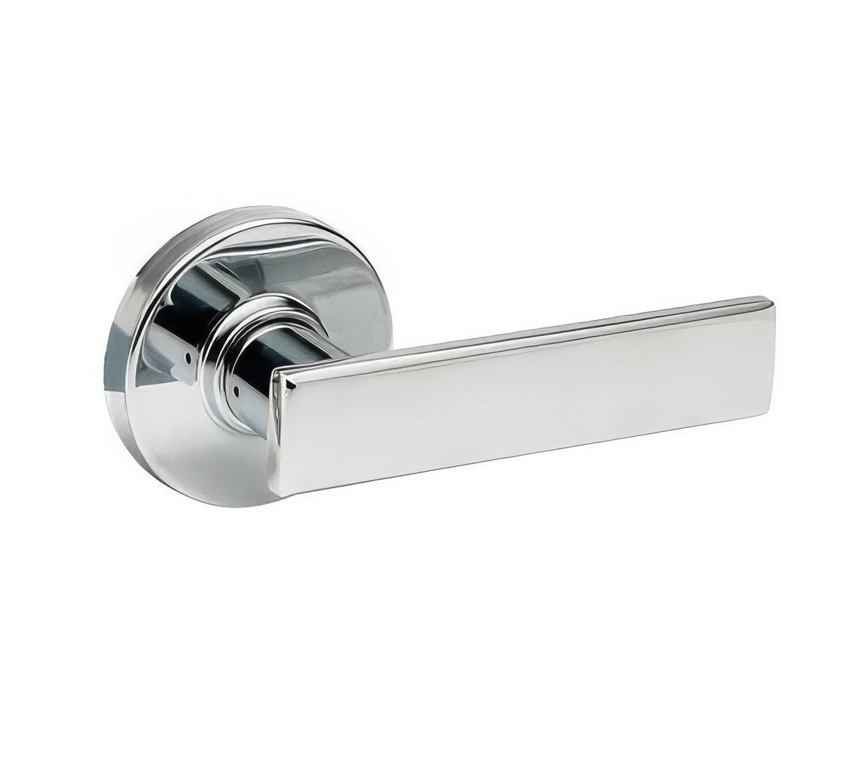 Copper Creek RL2290PS-RND polished stainless single dummy door lever