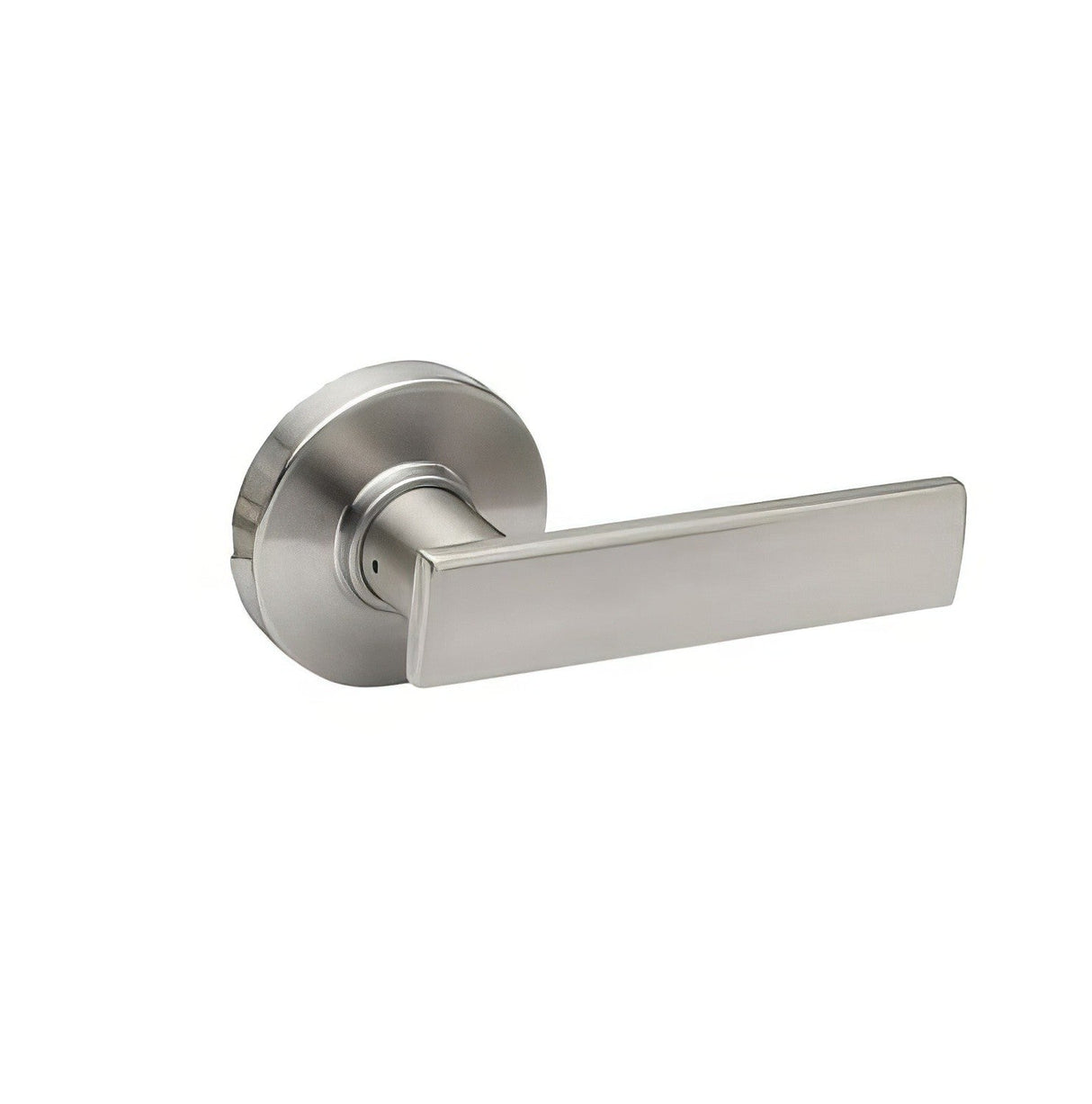 Copper Creek RL2290SS-RND satin stainless single dummy door lever