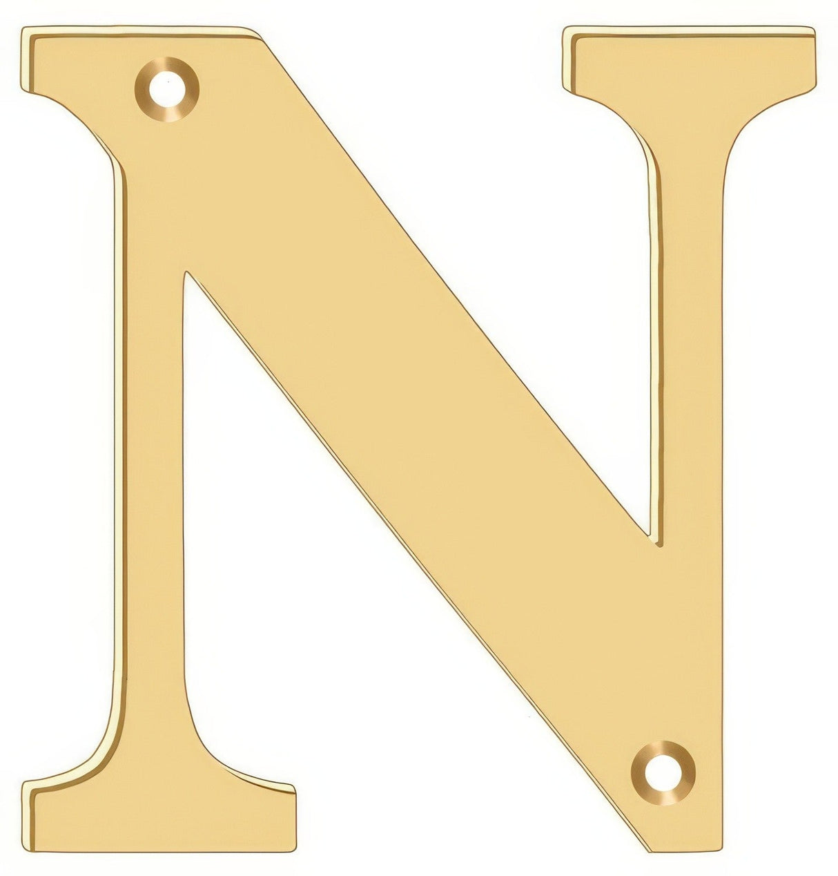 Deltana RL4N-CR003 lifetime polished brass address number