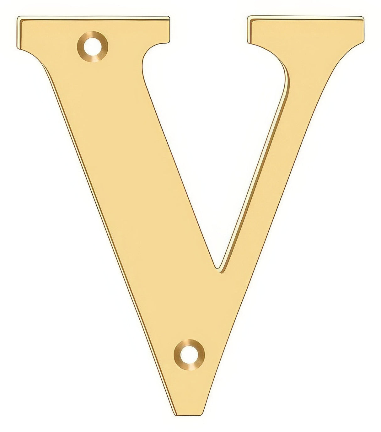 Deltana RL4V-CR003 lifetime polished brass address number