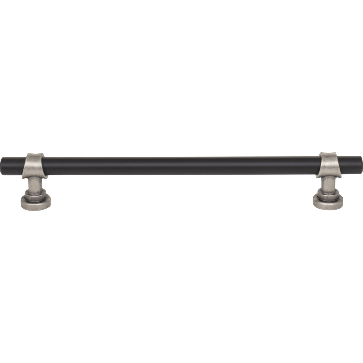 Top Knobs M2742 Bit 7 9/16" Center to Center Bar Pull Flat Black and Pewter Antique