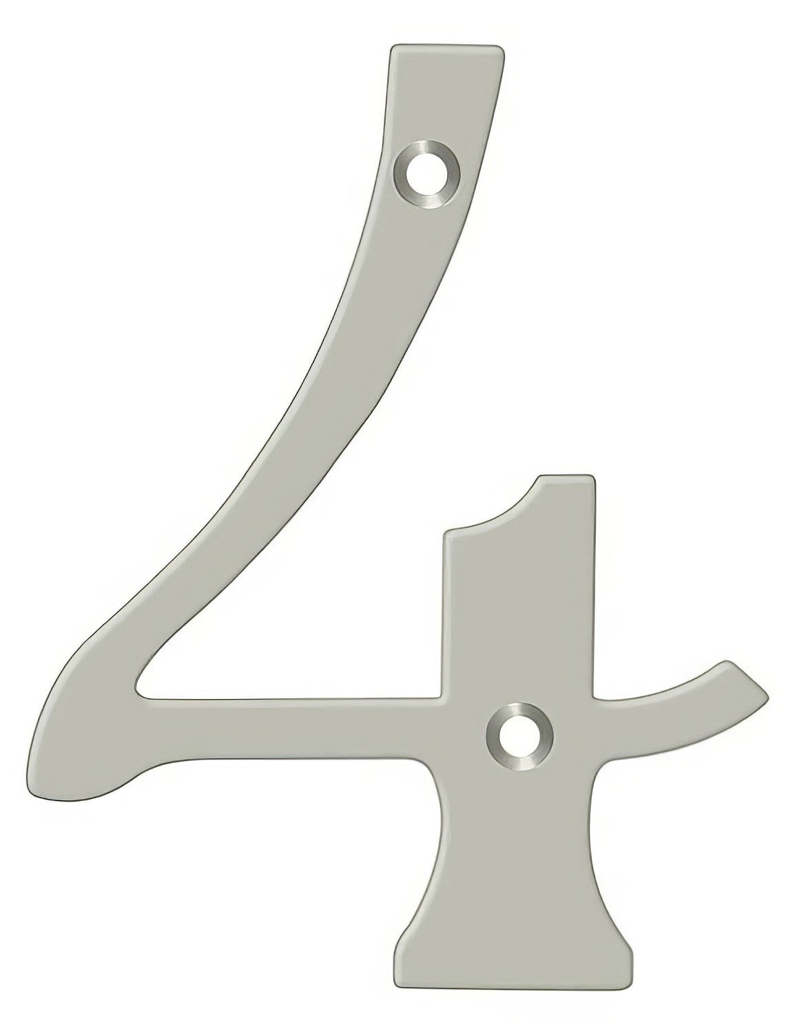 Deltana RN4-4U15 satin nickel address number