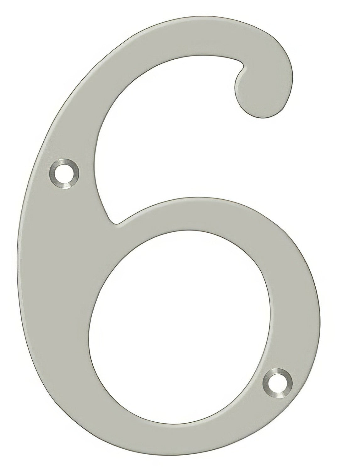 Deltana RN4-6U15 satin nickel address number