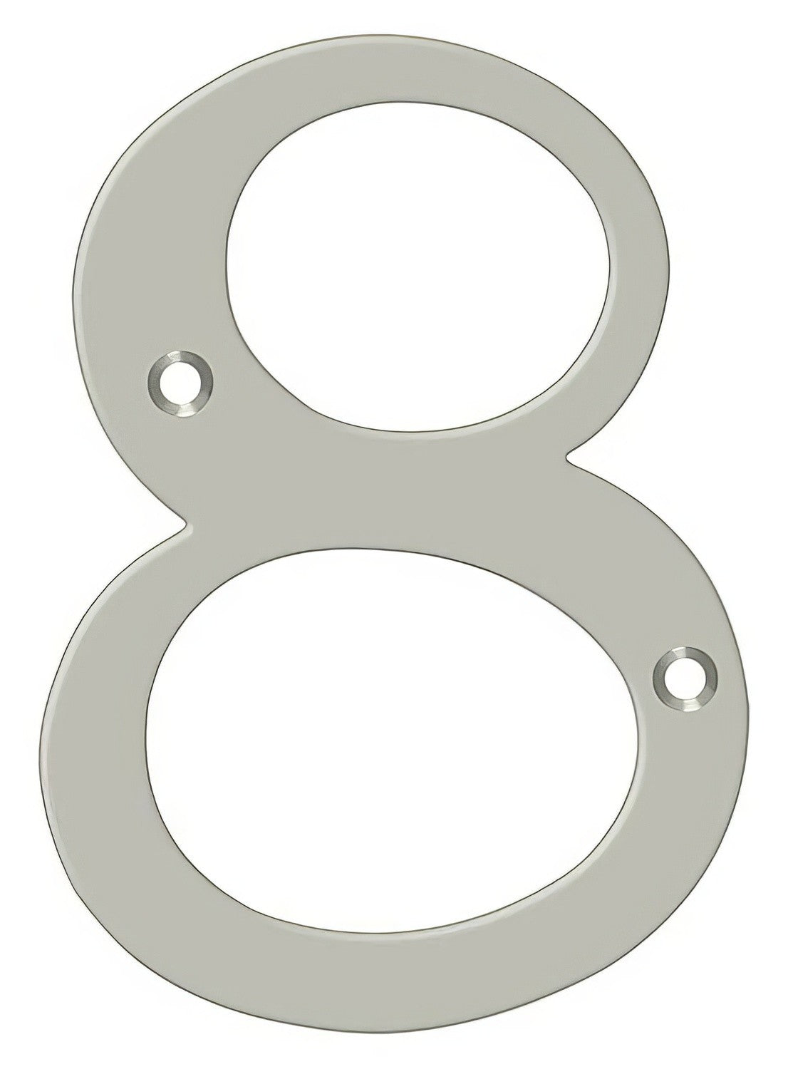 Deltana RN4-8U15 satin nickel address number
