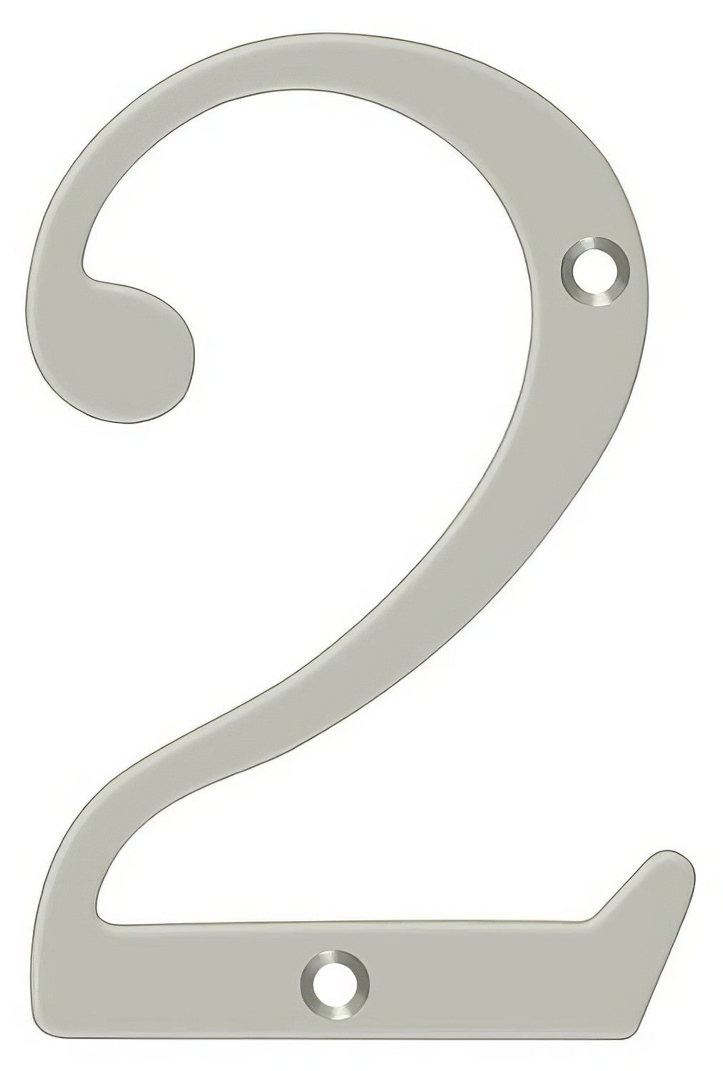 Deltana RN6-2U15 satin nickel address number