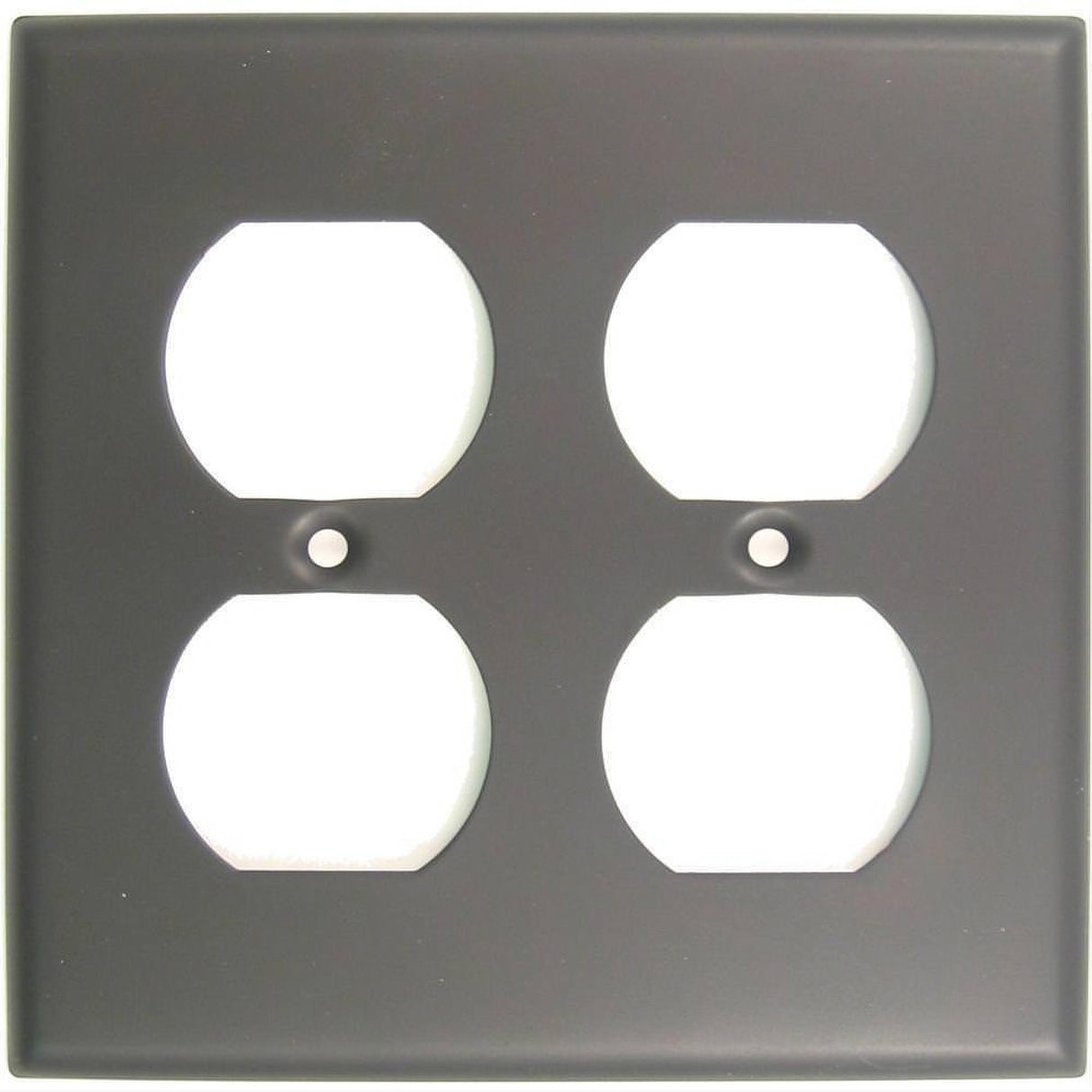 Rusticware 786ORB 786 Double Receptacle Switch Plate Oil Rubbed Bronze