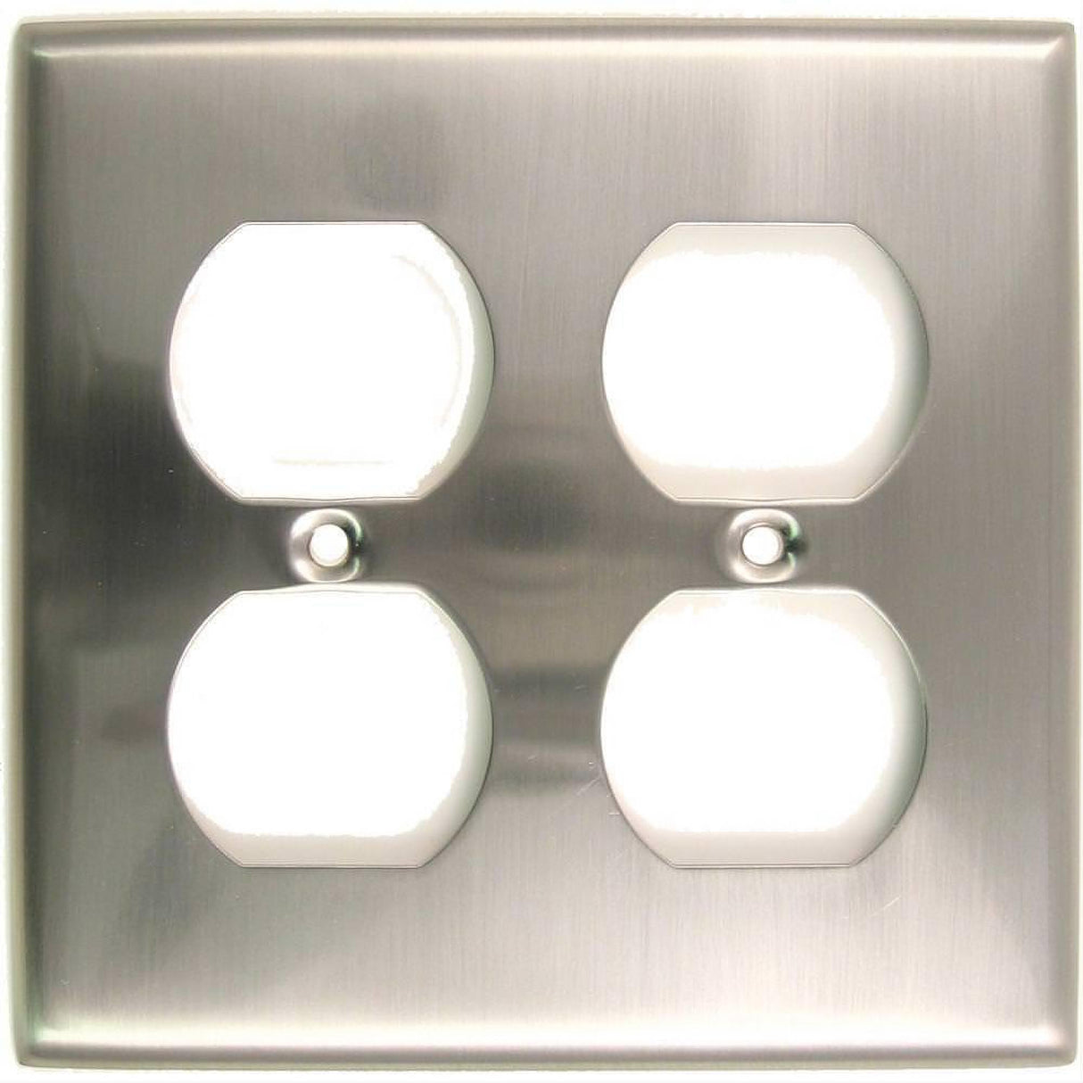 Rusticware 786SN 786 Double Receptacle Switch Plate Satin Nickel