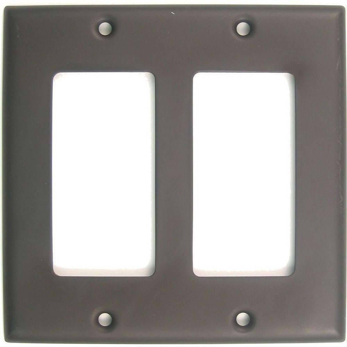 Rusticware 787ORB 787 Double Rocker Switch Plate Oil Rubbed Bronze