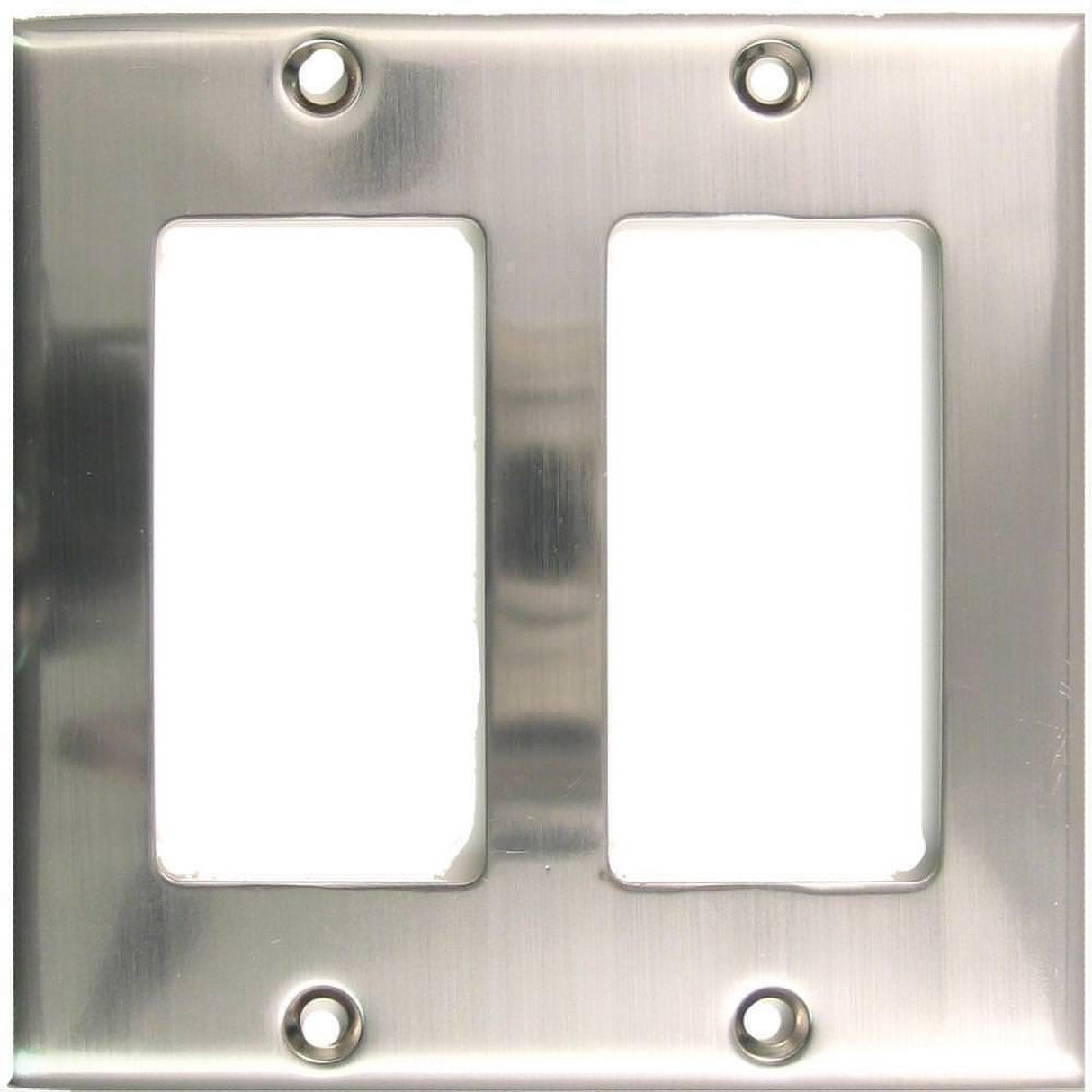 Rusticware 787SN 787 Double Rocker Switch Plate Satin Nickel