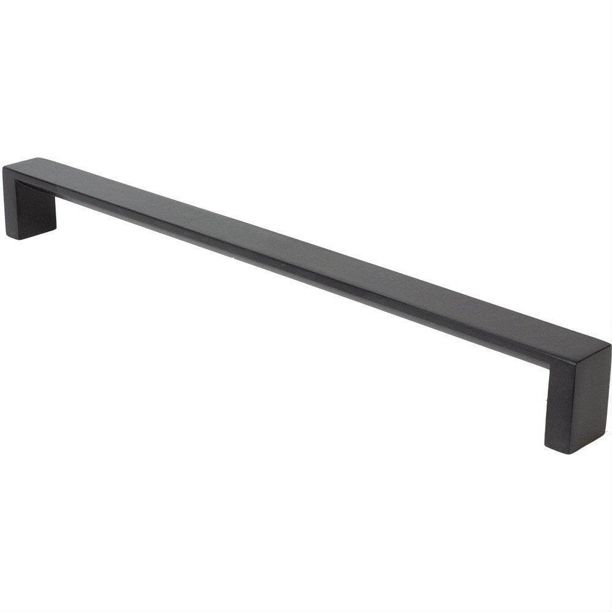 Rusticware 956BLK 956 Modern Square Pull with 10 Inch Center to Center Black
