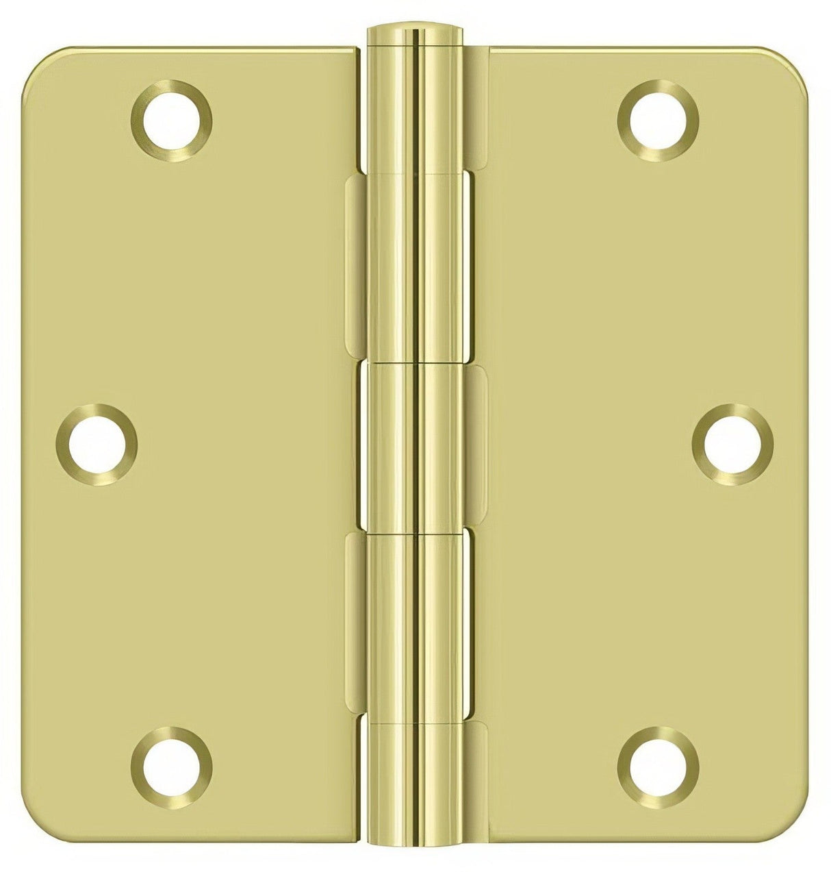 Deltana S35R4BK3 polished brass door hinge