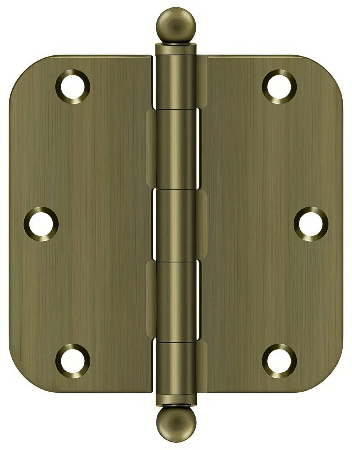 Deltana S35R55-BT door hinge in satin stainless, additional view