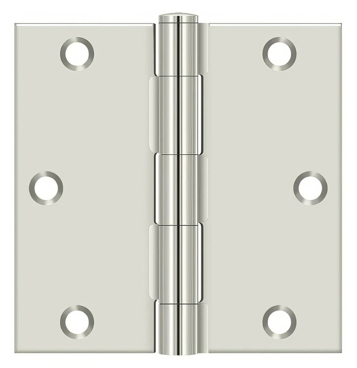 Deltana S35U14-R bright nickel door hinge