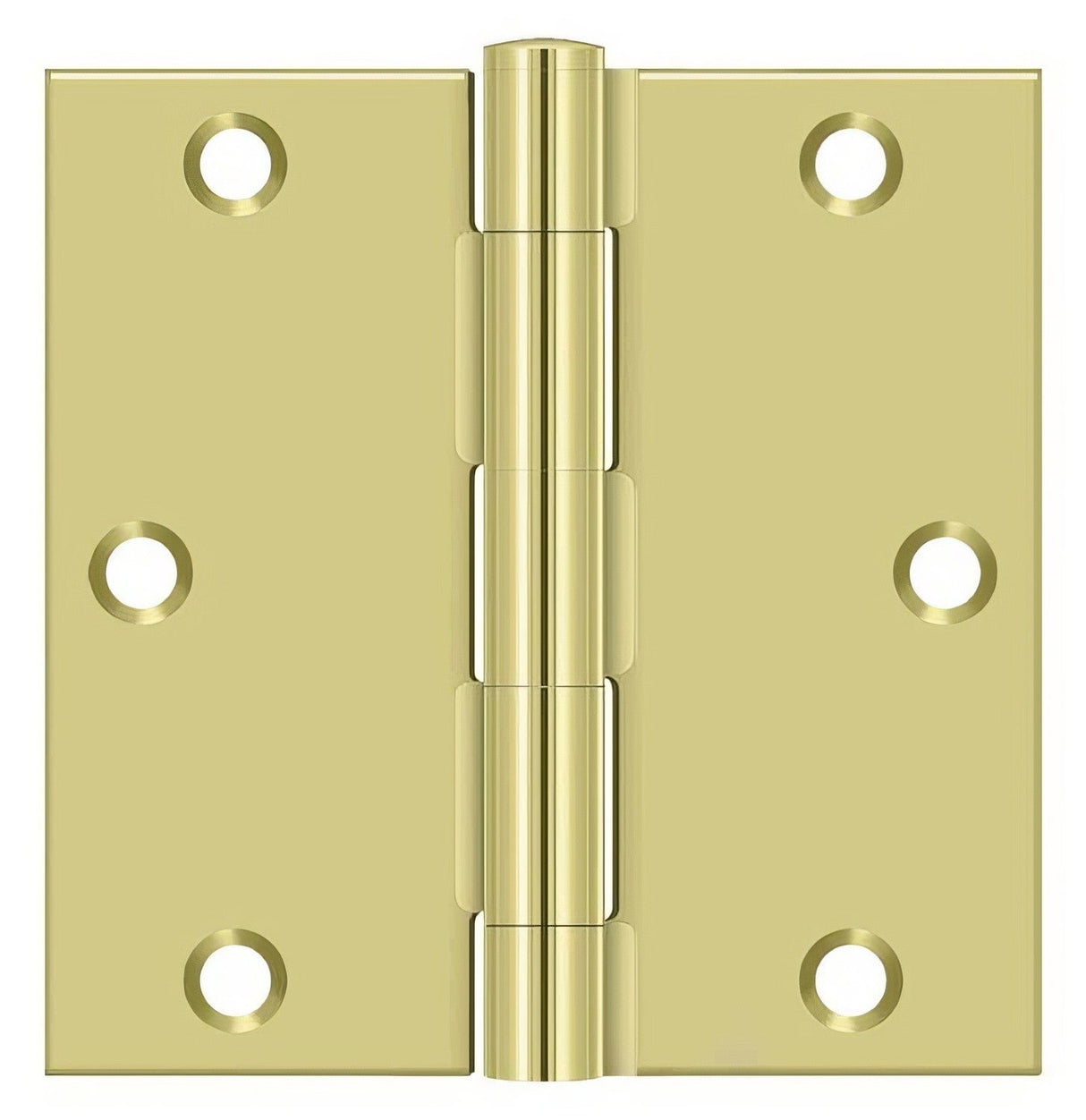 Deltana S35U3-R bright brass door hinge