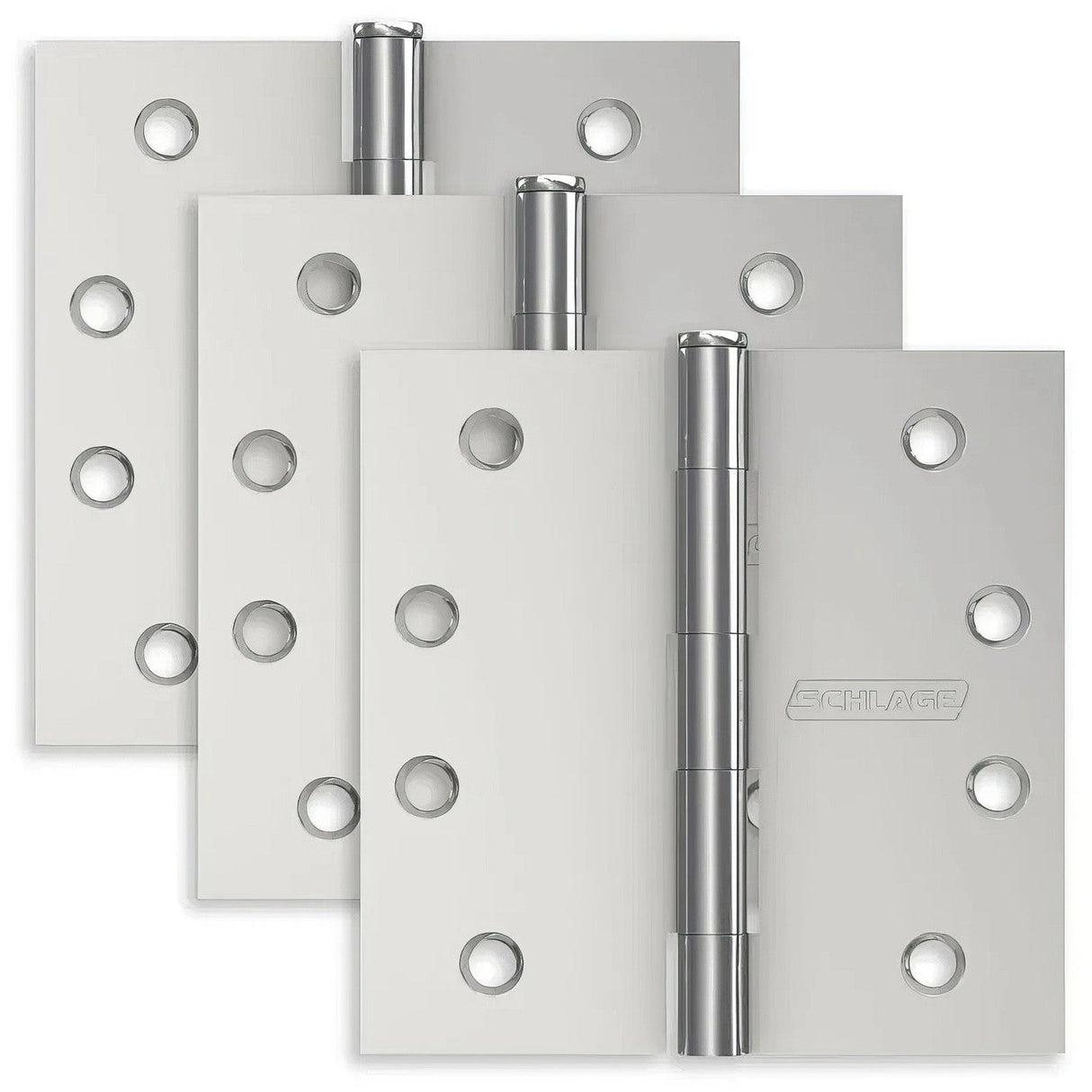 Ives S3P1020FRP625 bright chrome plain bearing hinge