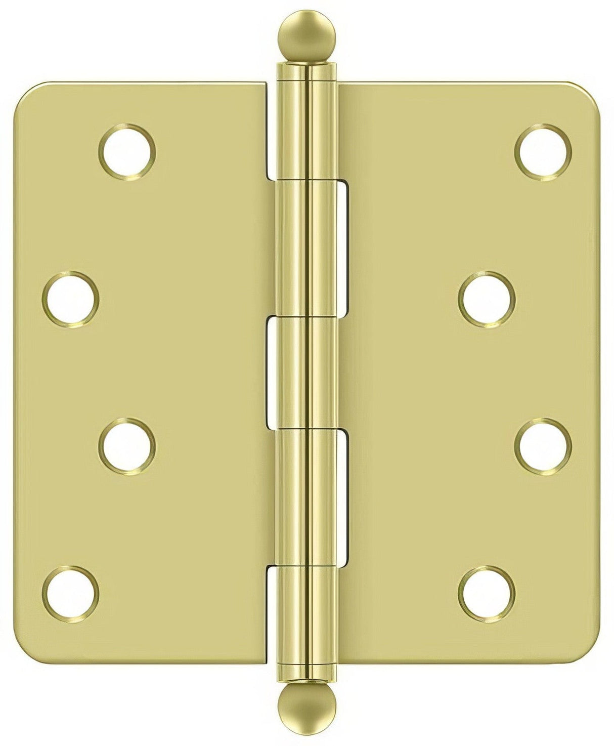 Deltana S44R43-BT polished brass door hinge