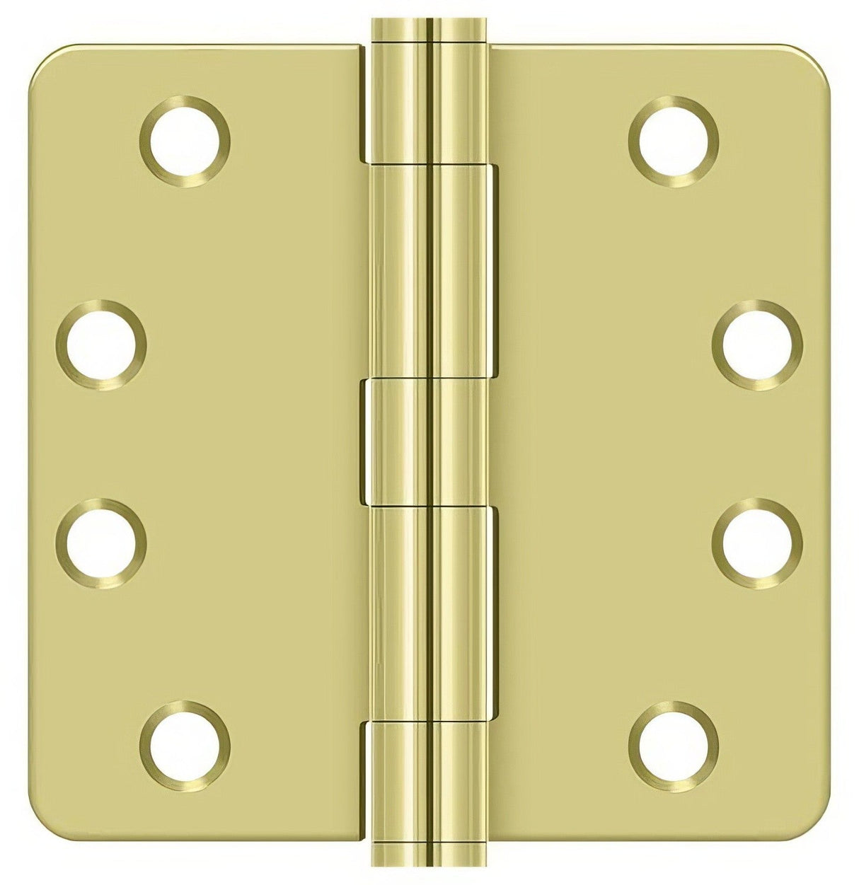 Deltana S44R4HD3 polished brass door hinge