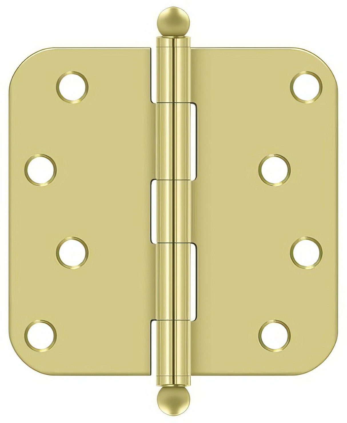Deltana S44R53-BT polished brass door hinge