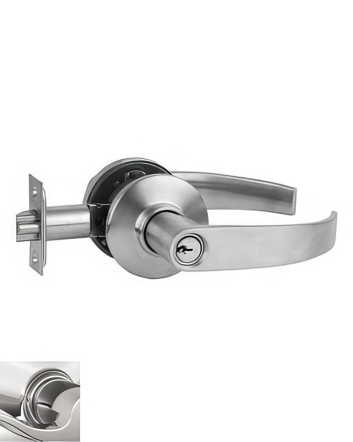 Schlage Commercial S51PNEP625 polished chrome keyed entry door lever