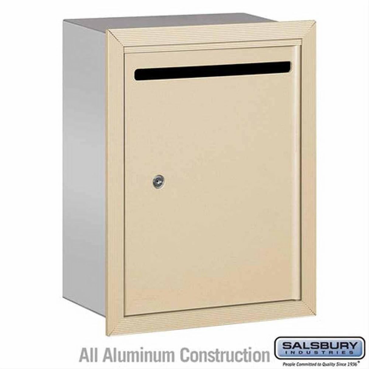 Salsbury Industries 2245SP 2245-P Letter Box Recessed Mounted Private Access Sandstone