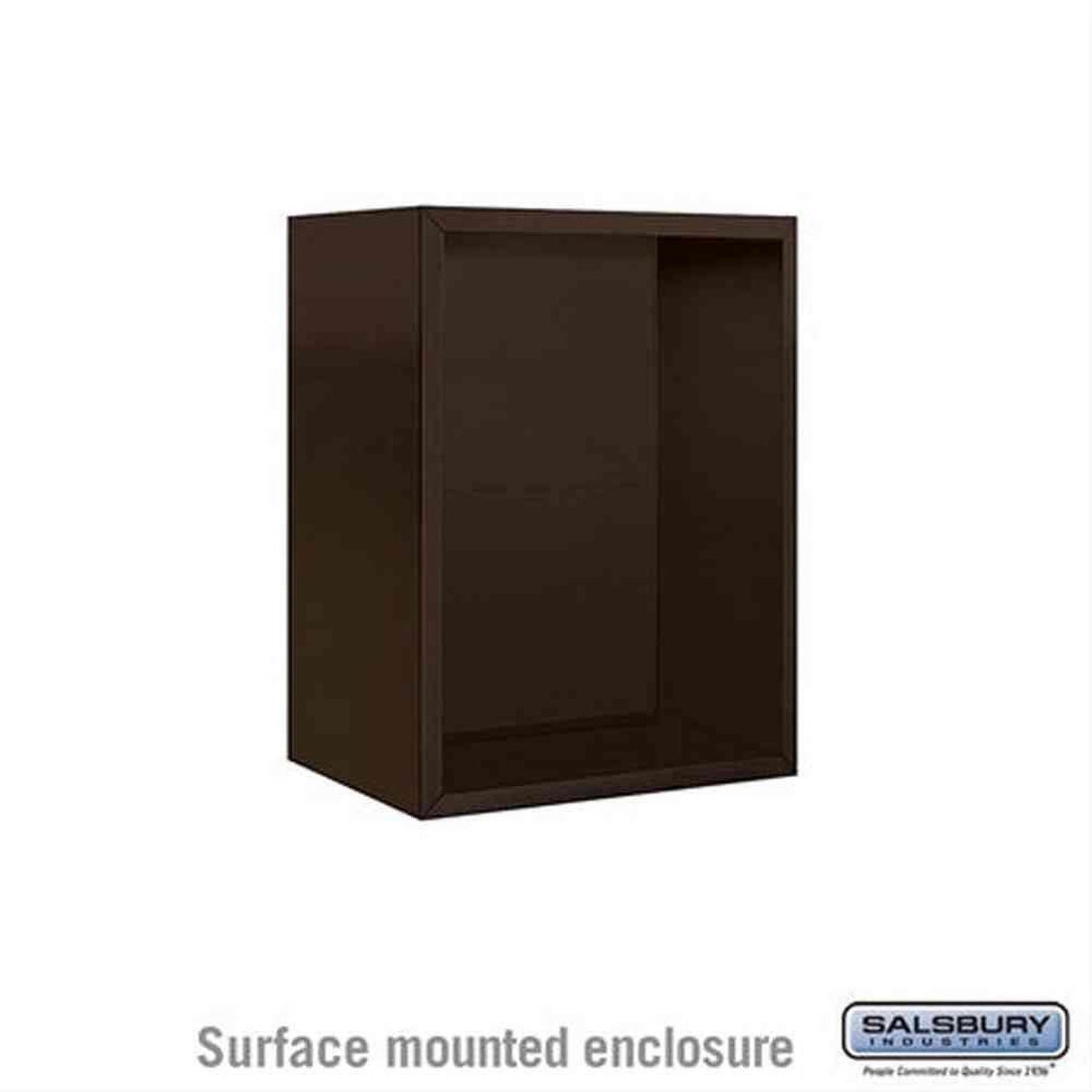 Salsbury Industries 3806S-BRZ Surface Mounted Enclosure for 3706 Single Column Bronze