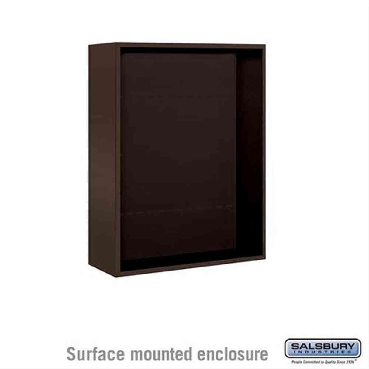 Salsbury Industries 3810D-BRZ Surface Mounted Enclosure for 3710 Double Column Bronze