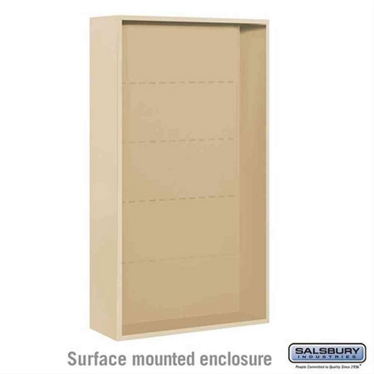 Salsbury Industries 3816D-SAN Surface Mounted Enclosure for 3716 Double Column Sandstone