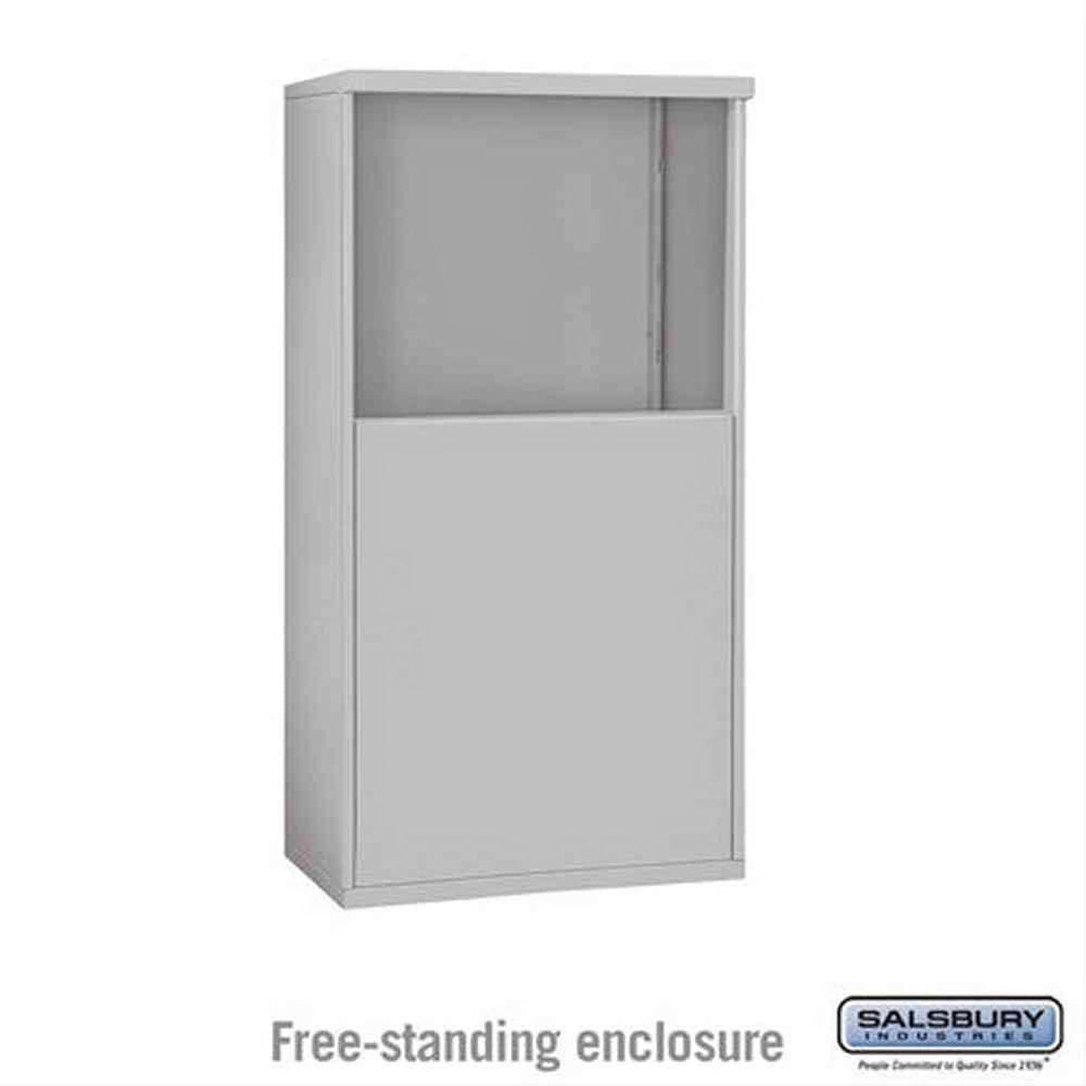 Salsbury Industries 3906D-ALM Free Standing Enclosure for 3706 Double Column Aluminum