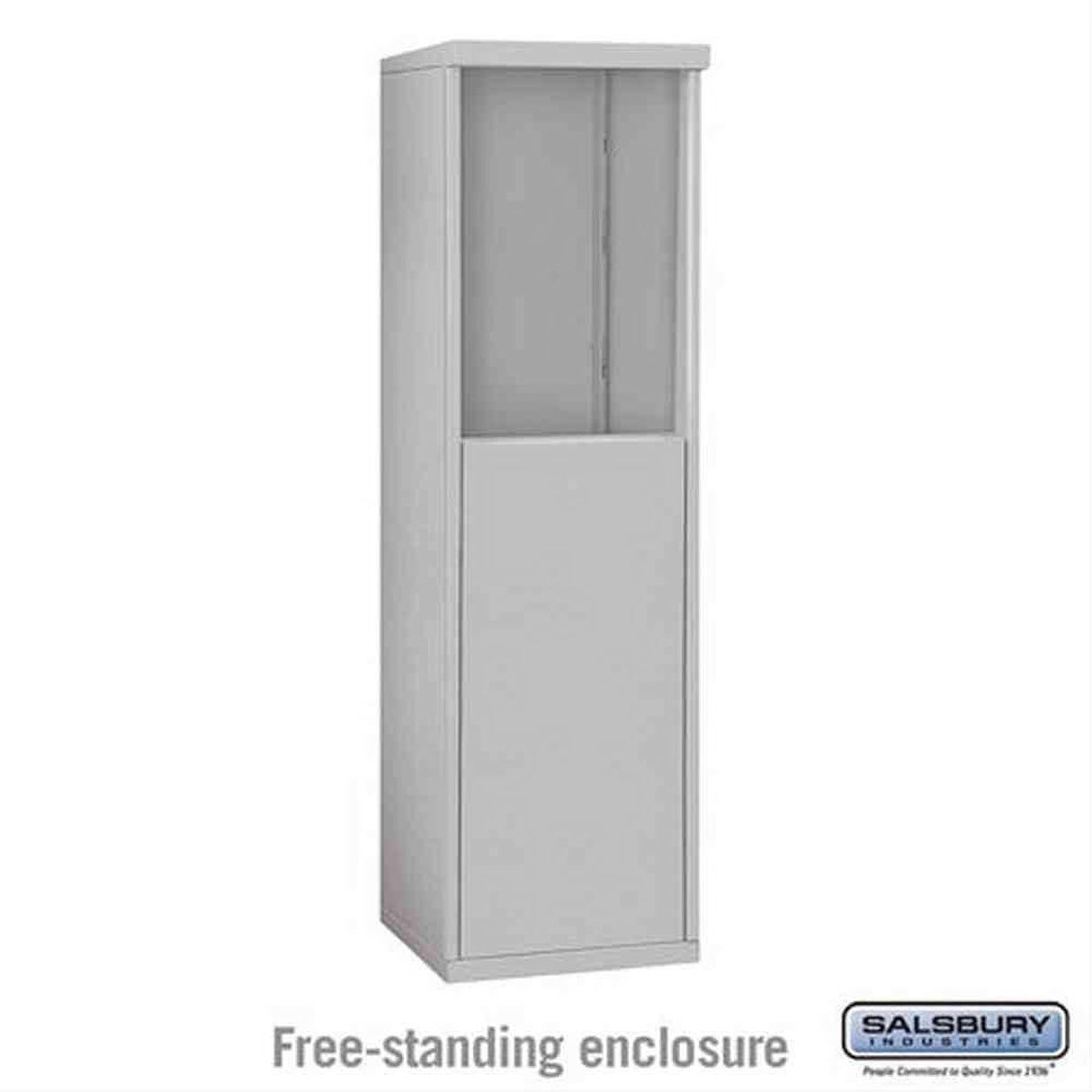 Salsbury Industries 3906S-ALM Free Standing Enclosure for 3706 Single Column Aluminum