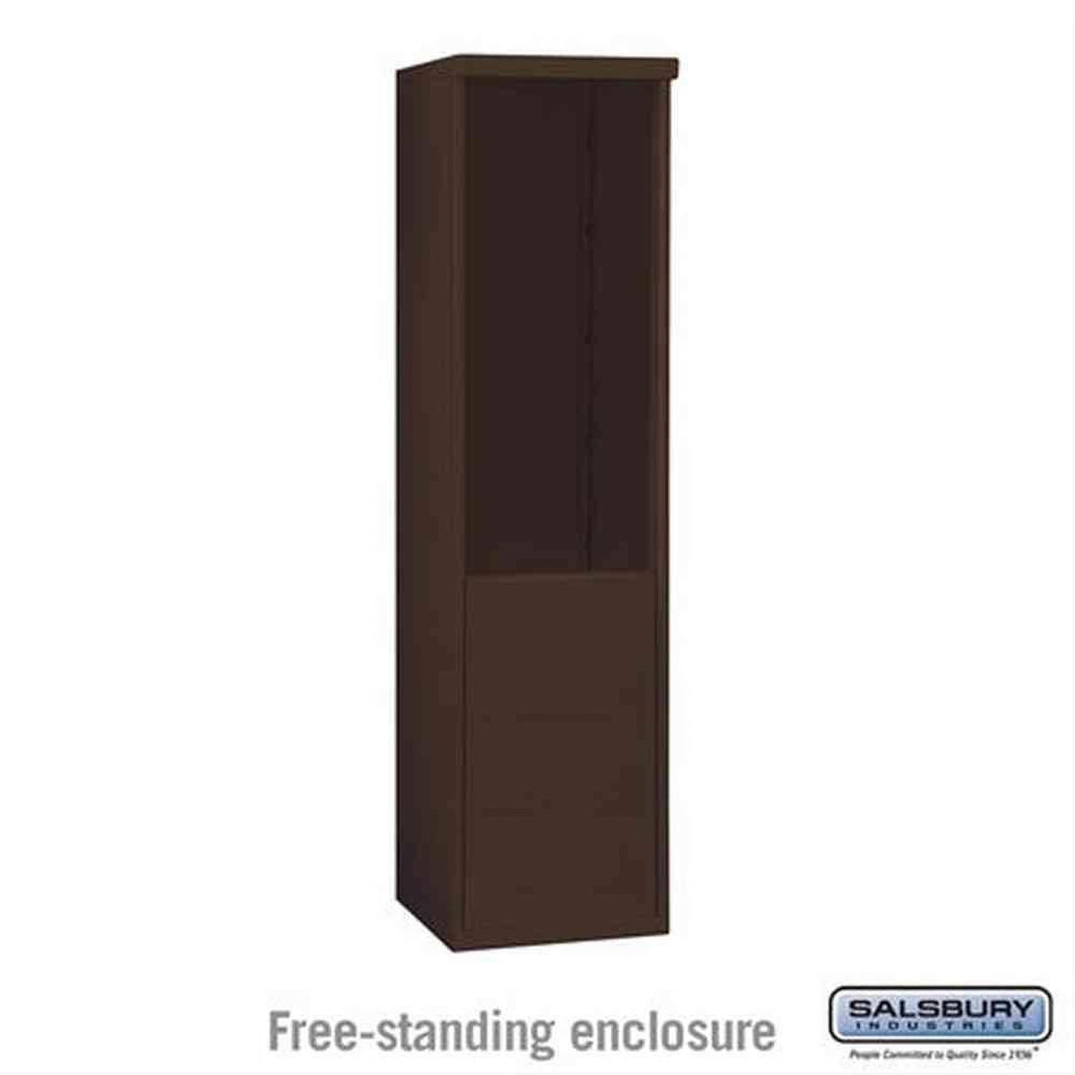 Salsbury Industries 3910S-BRZ Free Standing Enclosure for 3710 Single Column Bronze