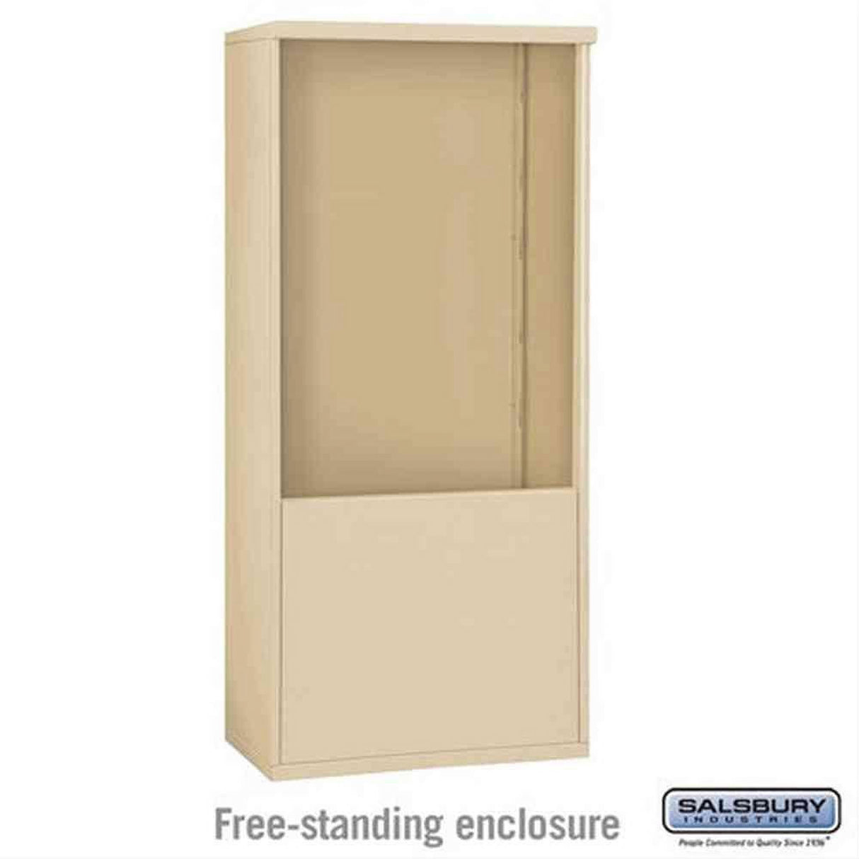 Salsbury Industries 3911D-SAN Free Standing Enclosure for 3711 Double Column Sandstone