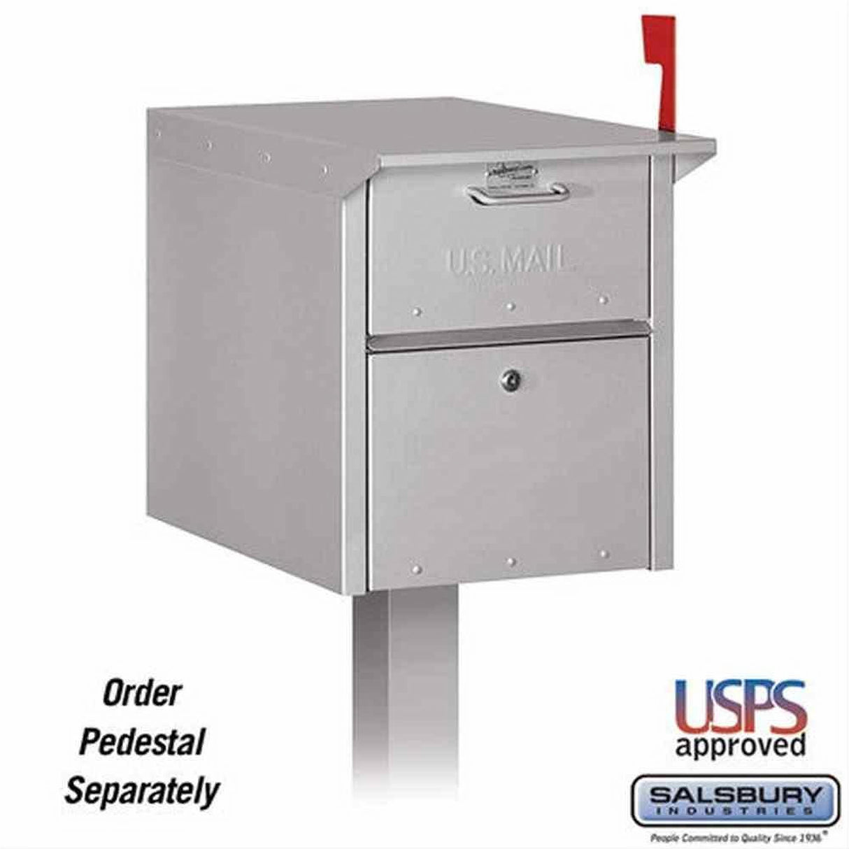 Salsbury Industries 4350SLV 4350 Mail Chest Silver