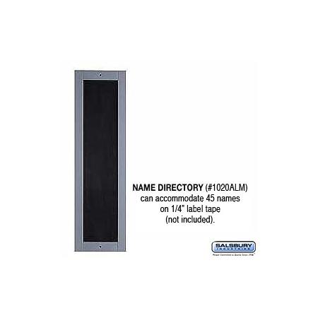 Salsbury Industries 1020ALM directory in polished brass, additional view