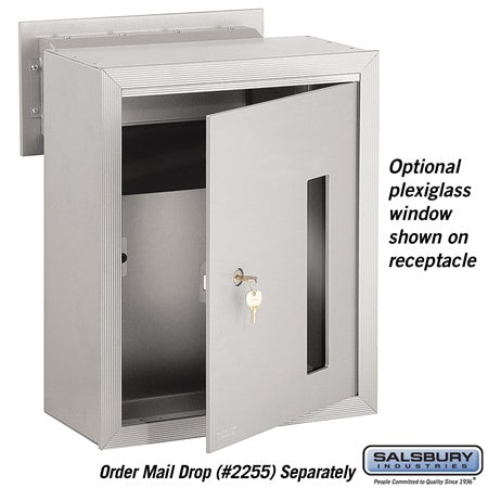 Salsbury Industries 2273-MR plexiglass window, front view