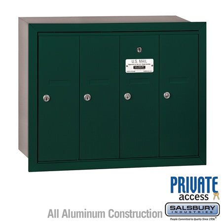 Salsbury Industries 3504GRP vertical mailbox private access, additional view