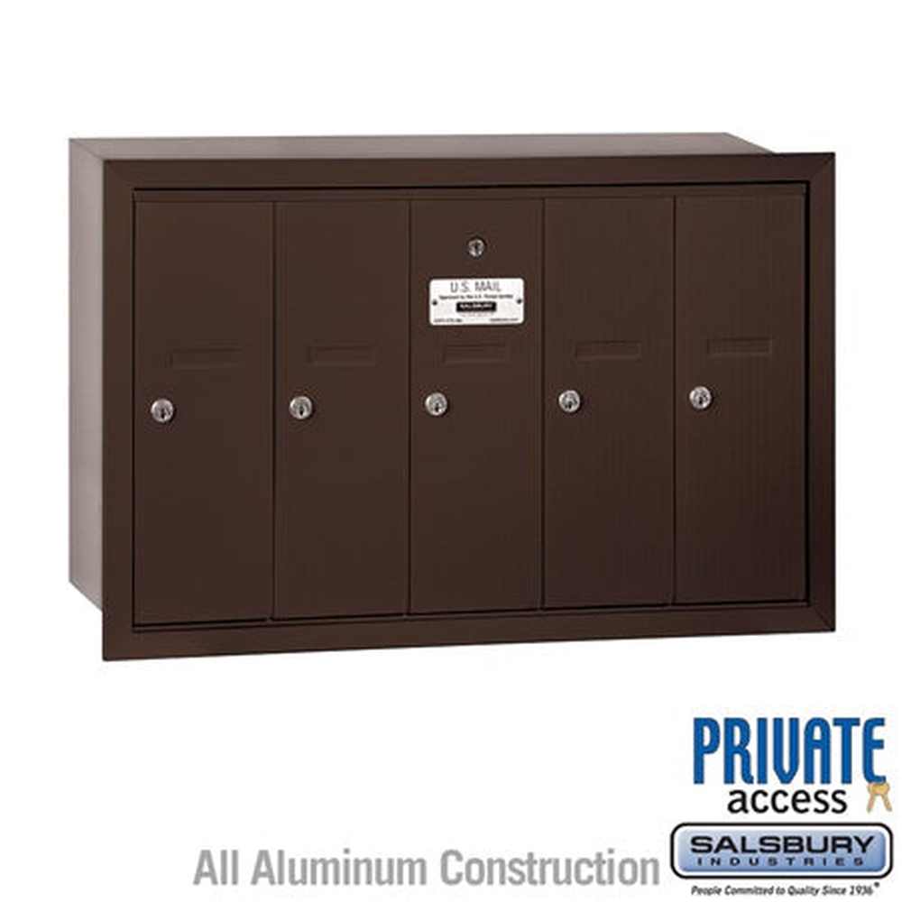 Salsbury Industries 3505ZRP bronze vertical mailbox private access