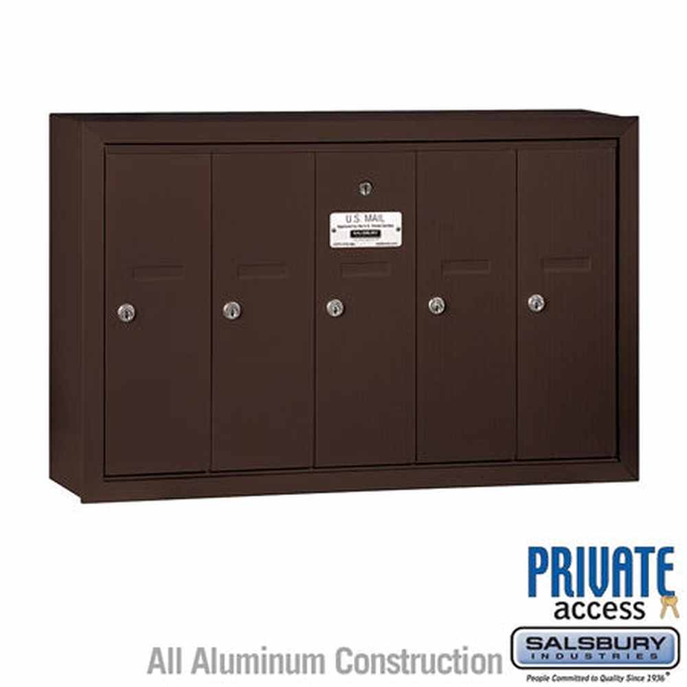 Salsbury Industries 3505ZSP bronze vertical mailbox private access