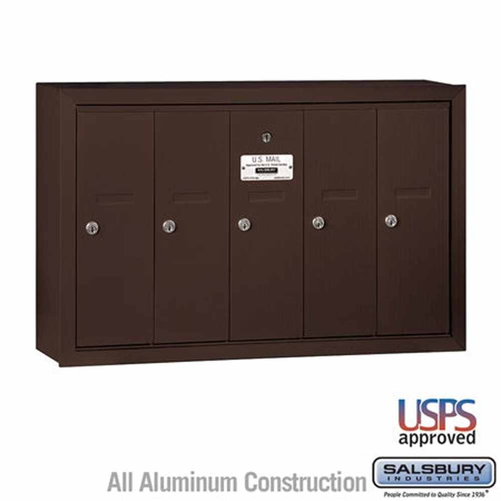 Salsbury Industries 3505ZSU bronze vertical mailbox usps access